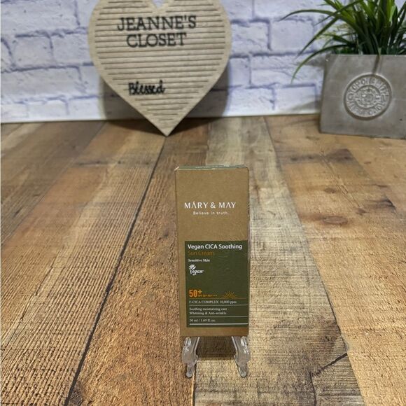 Mary&May Vegan CICA Soothing Sun Cream SPF50+ PA++++ 50ml new in box - Picture 4 of 8